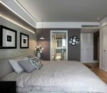 现代两室一厅90平米小户型浪漫的主卧室卫生间装修图片欣赏