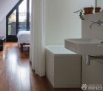 现代家装风格90平米小户型浪漫的主卧室卫生间装修效果图片