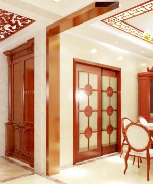 2025中式家装风格入墙鞋柜装修效果图欣赏