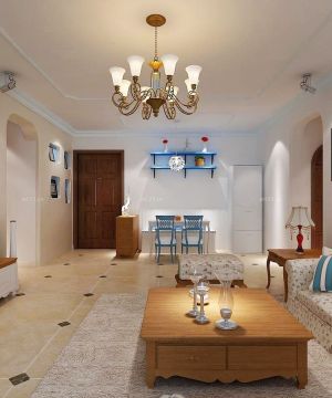 最新美式地中海混搭风格小户型别墅装修效果图欣赏