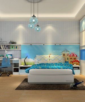 2023最新小户型韩式卧室床的摆放装修效果图