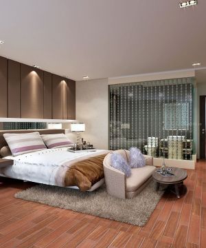 最新两室两厅90平米小户型浪漫的主卧室卫生间装修效果图