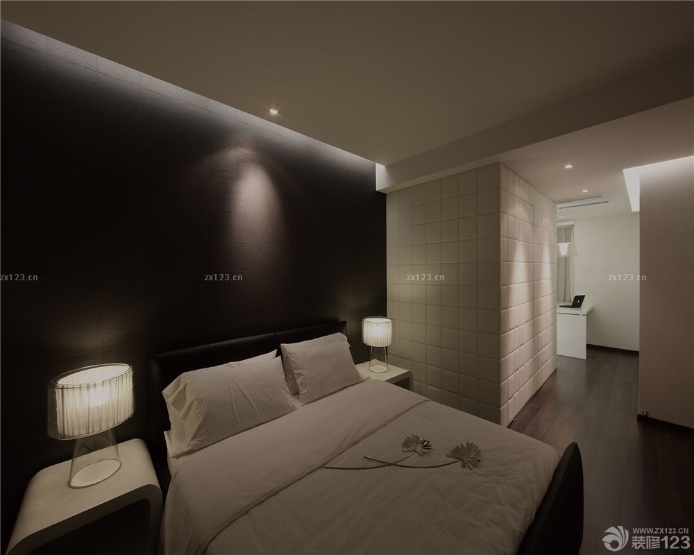 2025床头背景墙黑色墙面装修效果图片大全