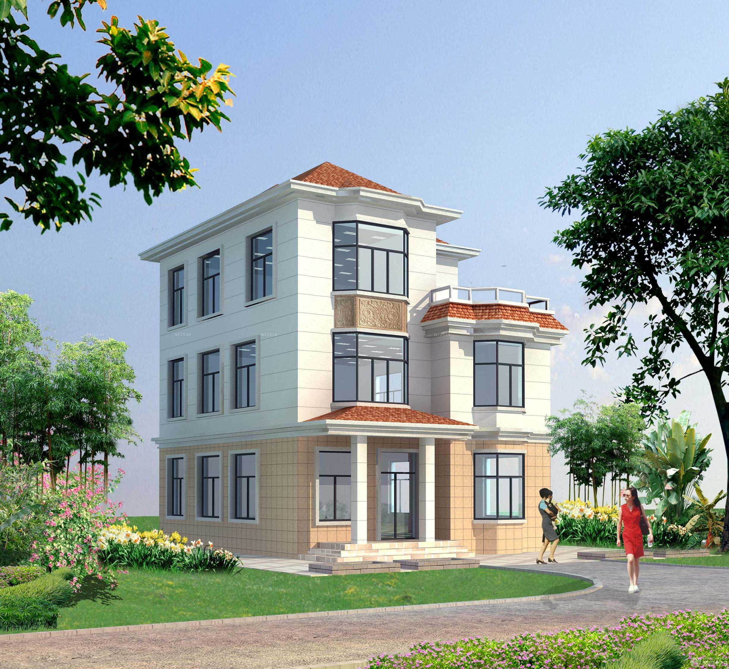 农村自建别墅外观设计图片大全2025