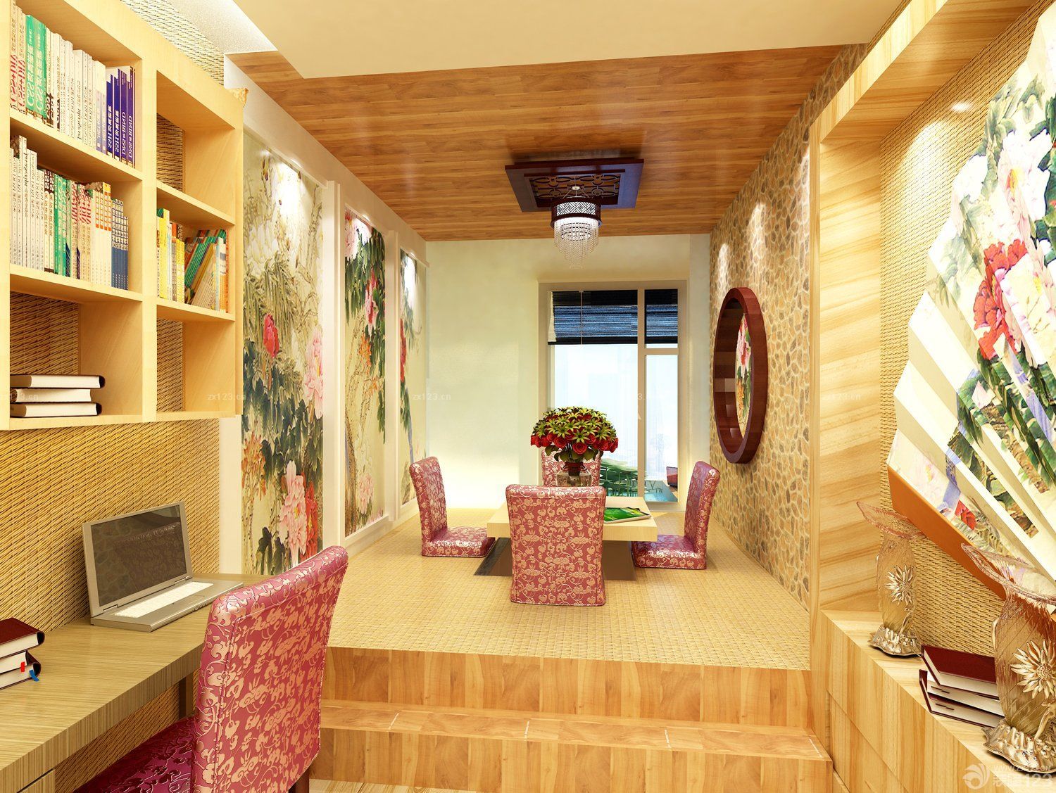 小户型二手房书桌设计装修效果图2025