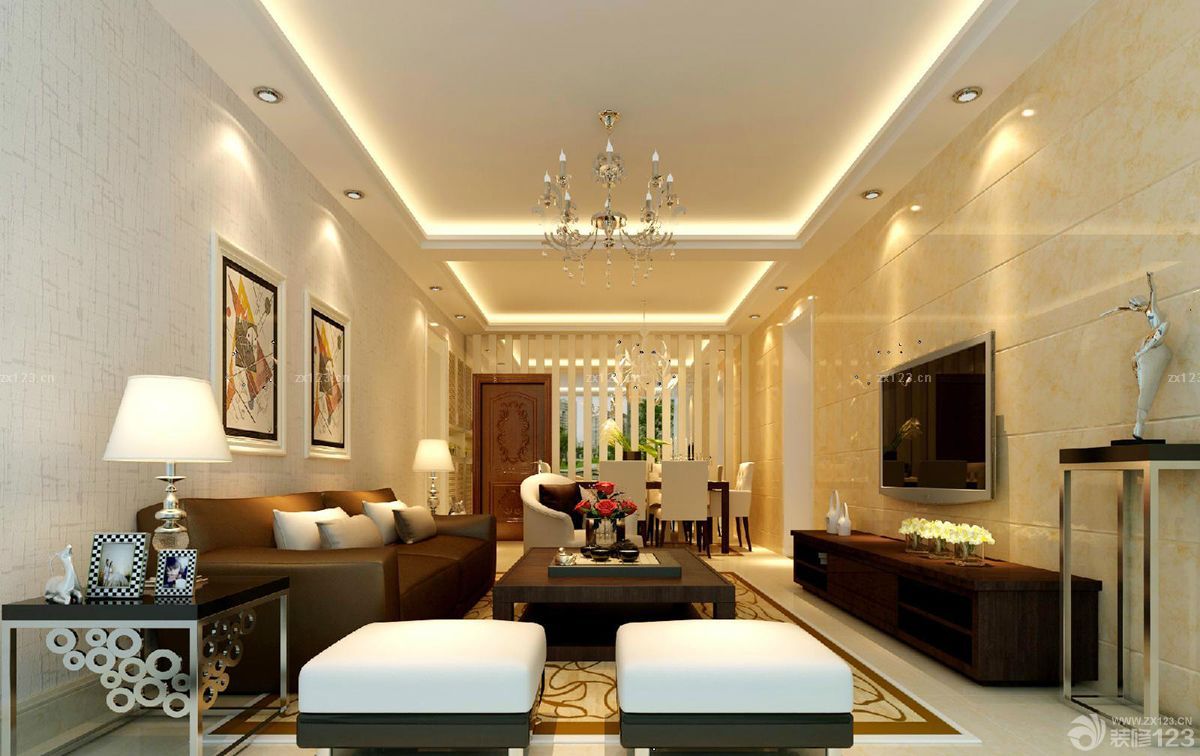 2025现代风格墙画装饰画家装客厅装修效果图片