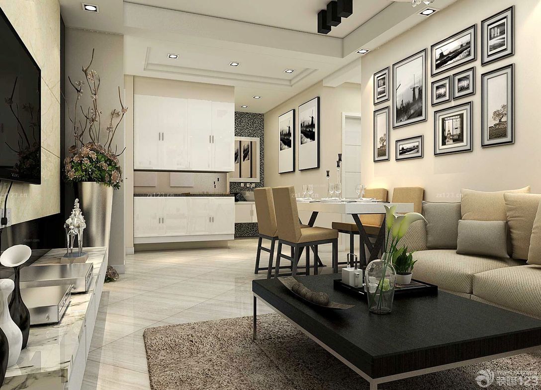 2025现代墙画装饰画家装客厅设计装修效果图片