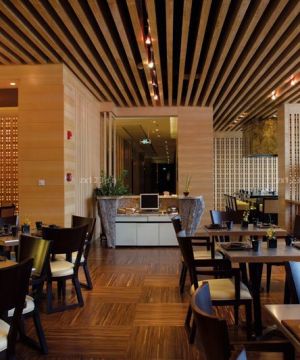 最新现代日式风格餐厅装修设计图片2023