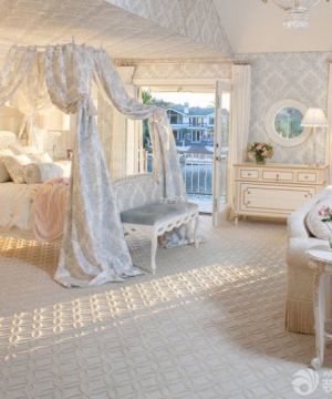 美式别墅90后女生卧室装修效果图片大全