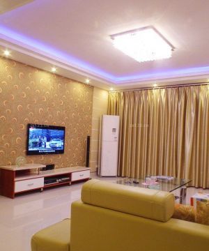 小房型客厅吊顶设计装修效果图欣赏