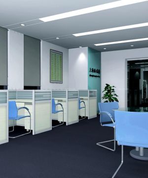 2025写字楼吊顶简约混搭风格设计效果图片  