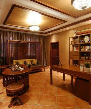 东南亚风格家装书房最新装修效果图片