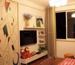 90后婚房设计简单电视墙效果图