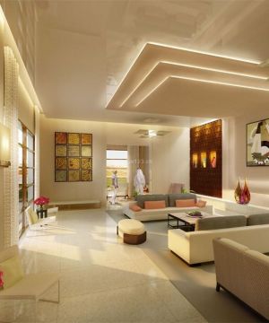 最新时尚农村别墅现代吊顶装修设计图片大全