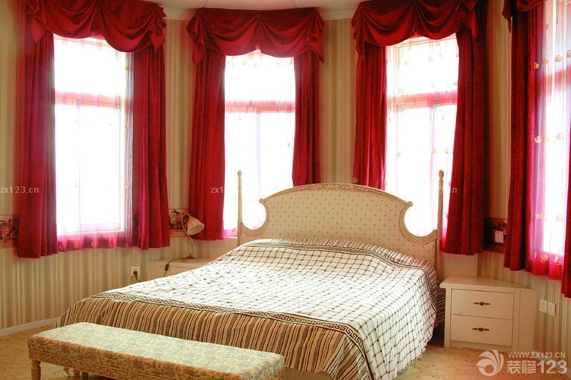 2025简约美式卧室窗户装修效果图大全