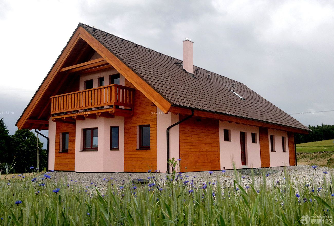 2025木屋别墅阳台栏杆装修效果图片大全