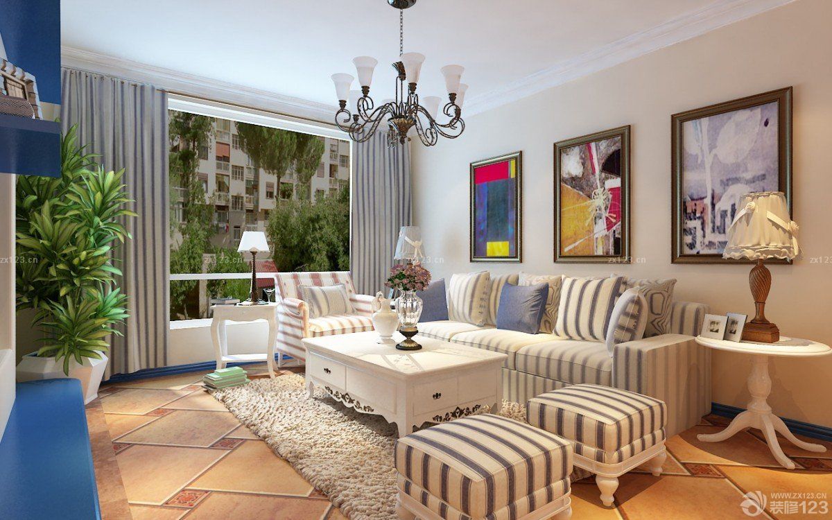 2025小户型家装客厅窗帘装修效果图案例