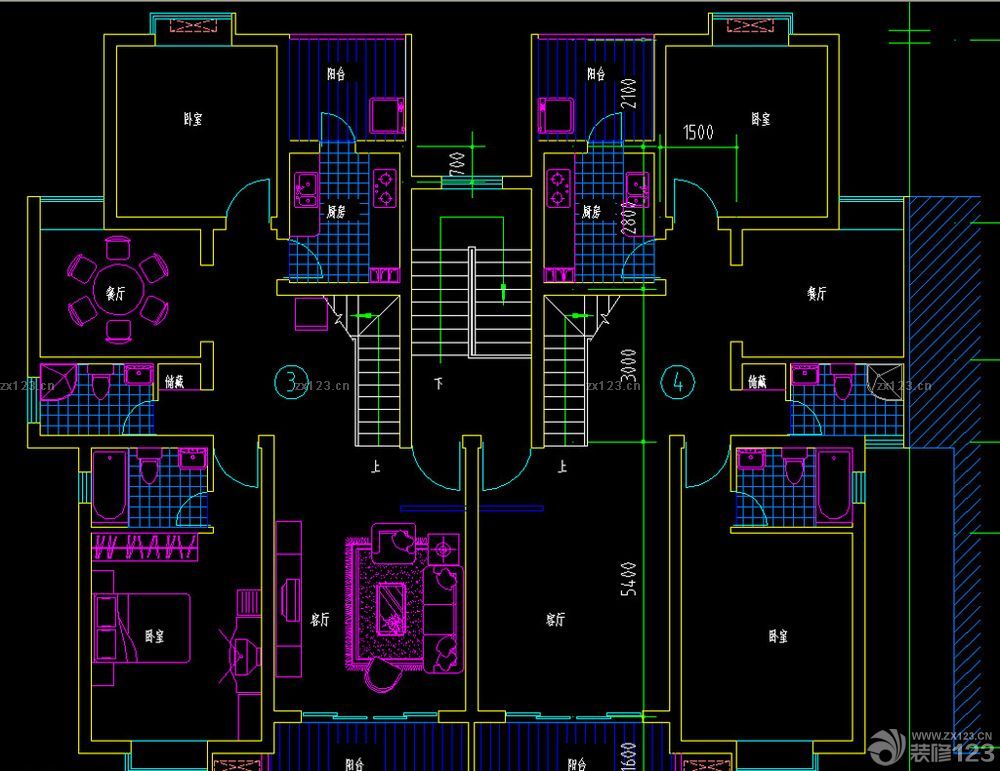 2025最新豪华复式别墅设计图纸
