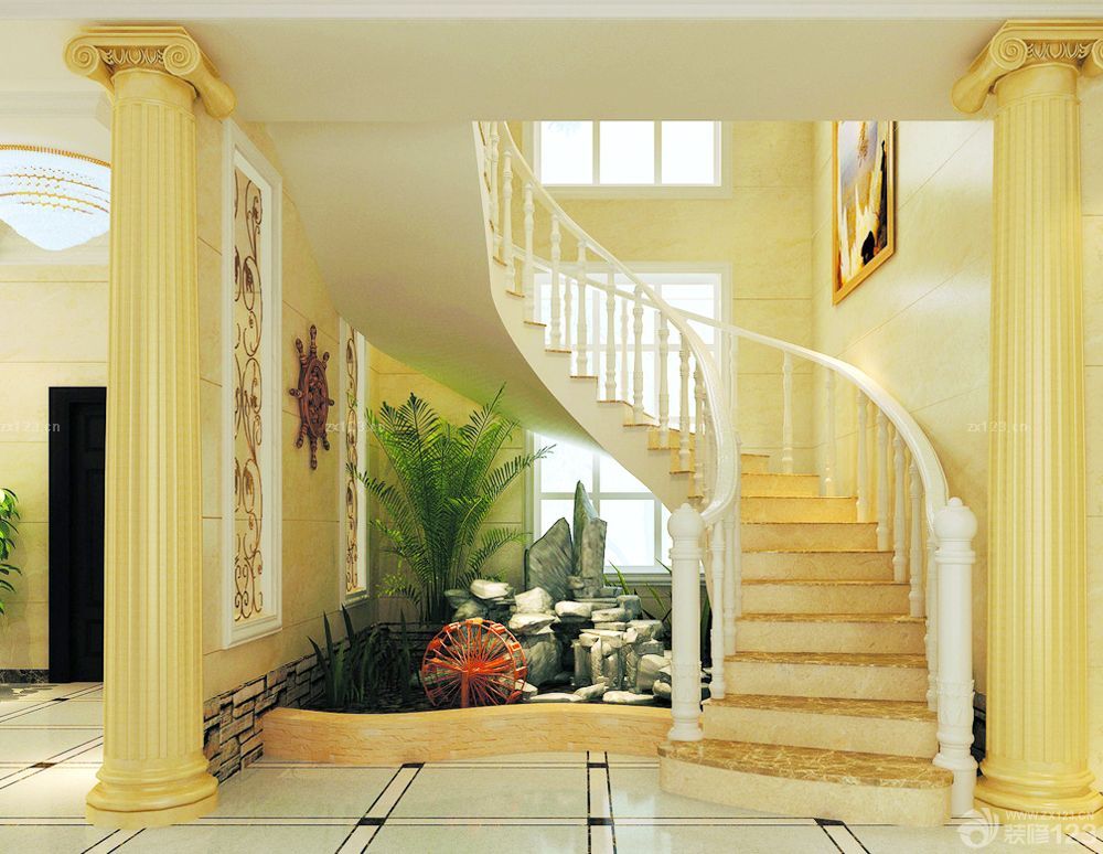 2025乡村二层别墅入户花园最新设计图片