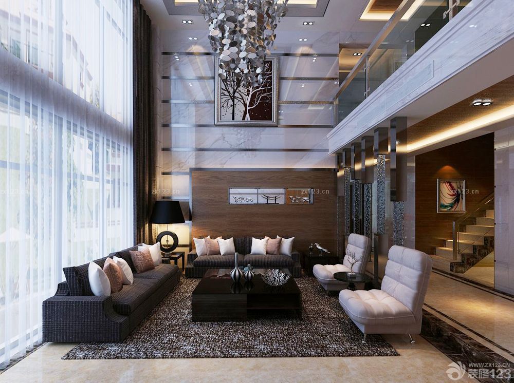 2025现代家装风格乡村二层别墅最新设计图