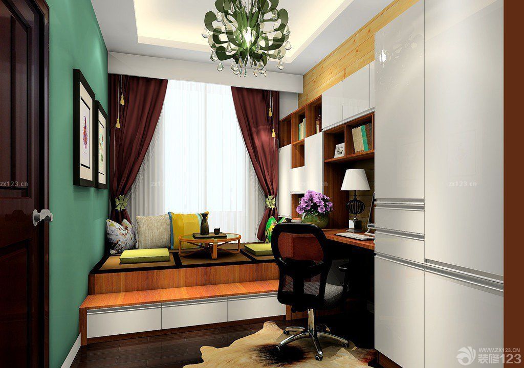 最新小户型装修榻榻米客厅吊灯装修效果图大全