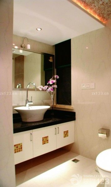 最新现代时尚装修洗手间效果图片