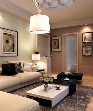2023家装小户型客厅地毯装修案例效果图欣赏