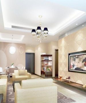 最新家装客厅电视背景墙装修设计效果图库大全