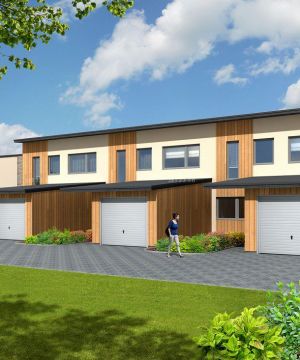 2025最新乡村二层联排小别墅外观图片