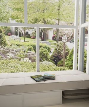 最新小户型装修榻榻米布艺窗帘装修图片2025