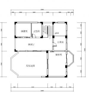 农村别墅顶层平面设计图