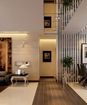2023经典家装客厅走廊设计装修效果图片
