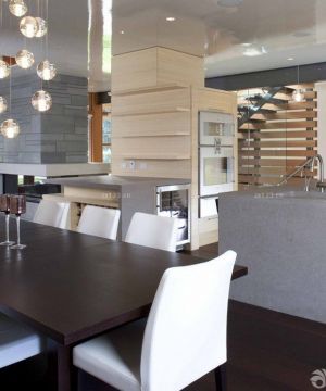 美式家装农村别墅餐厅最新装修图片大全