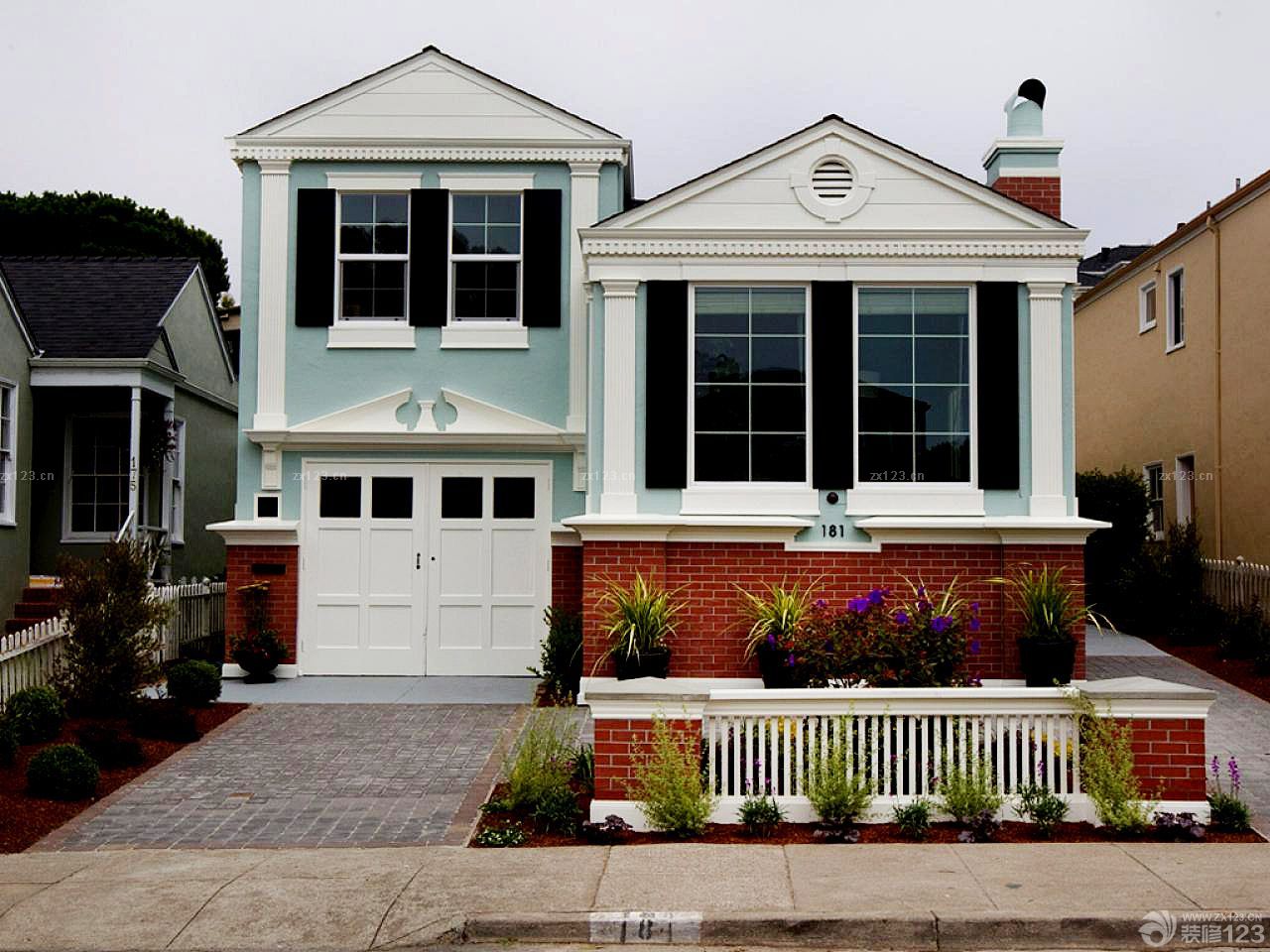 2025室外小别墅庭院设计效果图大全