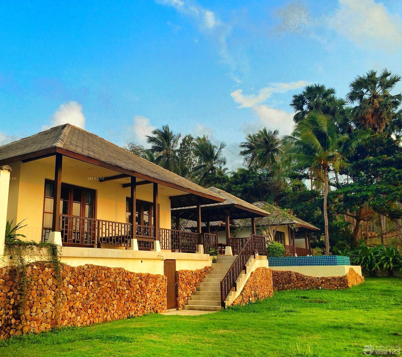 2025高级别墅室外楼梯装修效果图欣赏