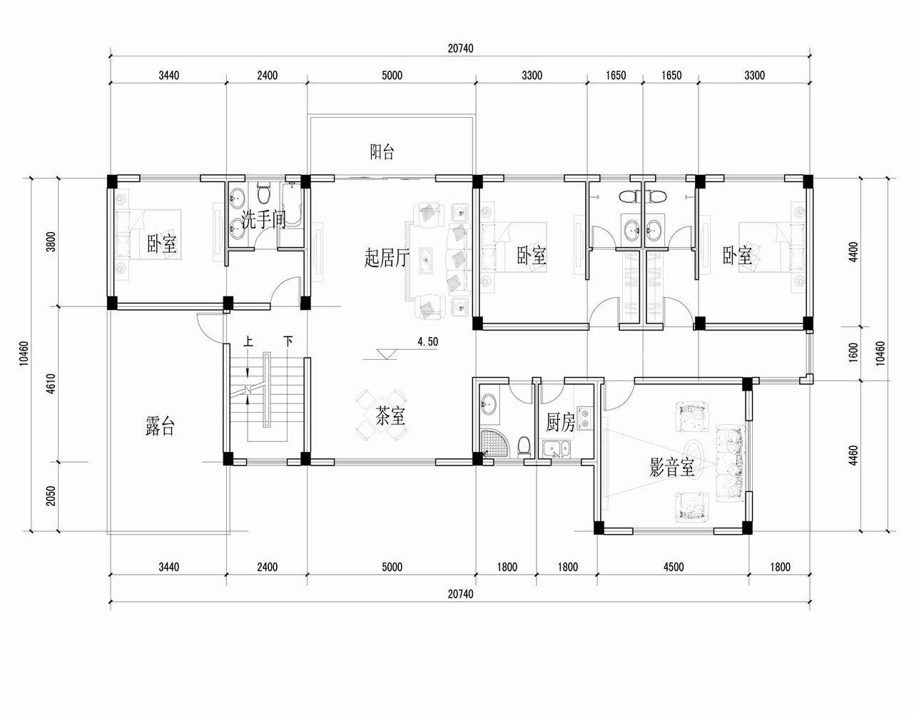两层独栋别墅设计平面图欣赏2023