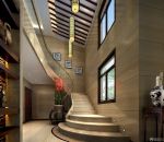 最新高档两层别墅室内楼梯设计图片2023