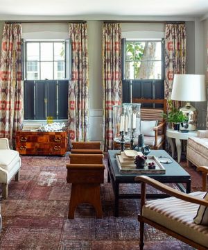 实用外国别墅小客厅装修实景图