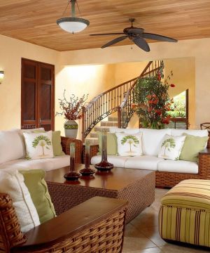 温馨美式风格外国别墅装修实景图