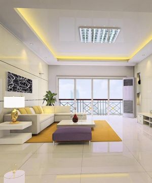 2023经典现代家装客厅转角沙发装修效果图