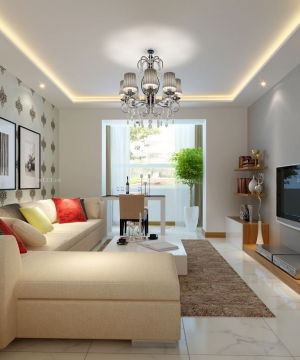 最新现代客厅转角沙发装修效果图片大全2023图片