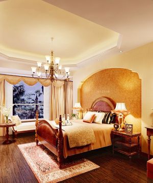 2025美式豪华别墅内部卧室装修设计图片大全