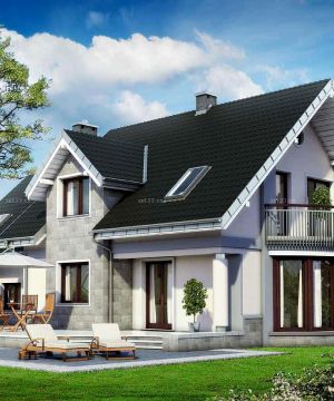 2023欧式小别墅庭院设计效果图片