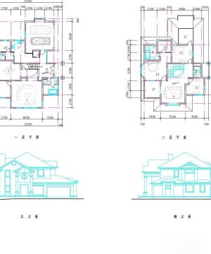 2023最新两层简易别墅设计平面图大全