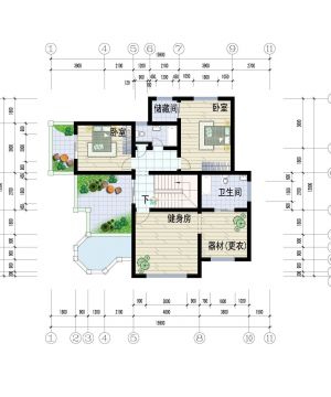 2023高档两层别墅设计平面图