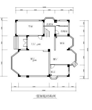 最新两层别墅首层设计平面图大全