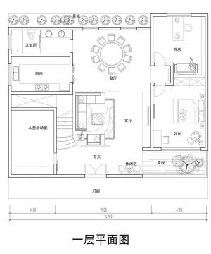 2023最新两层别墅首层设计平面图大全