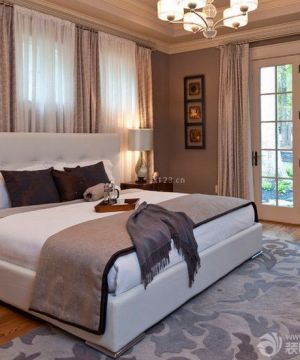 2025最新两层别墅美式卧室装修效果图欣赏