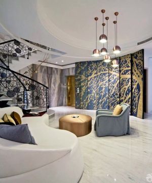 最新两层别墅室内背景墙装修效果图欣赏