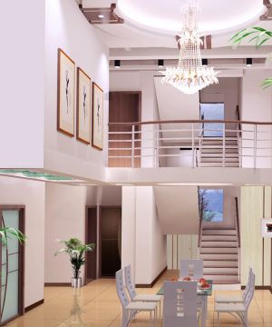 2025现代风格两层别墅室内餐厅装修图片欣赏